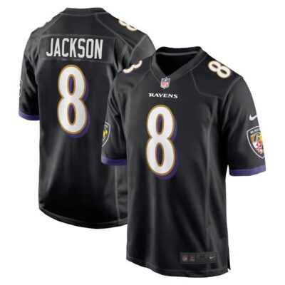 Lamar Jackson Baltimore Ravens Alternate Game Jersey - Black