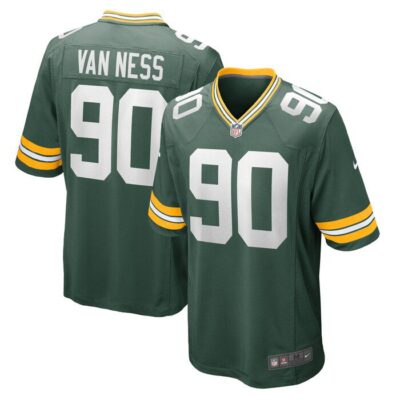 Lukas Van Ness Green Bay Packers 2023 NFL Draft First Round Pick Game Jersey - Green