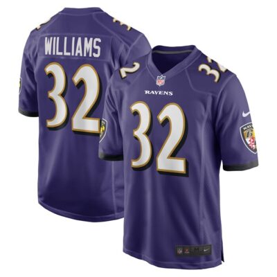 Marcus Williams Baltimore Ravens Game Jersey - Purple