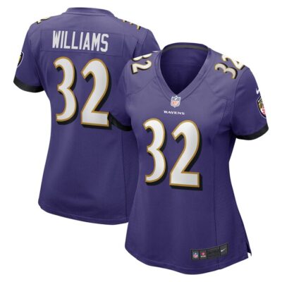 Marcus Williams Baltimore Ravens Women Game Jersey - Purple