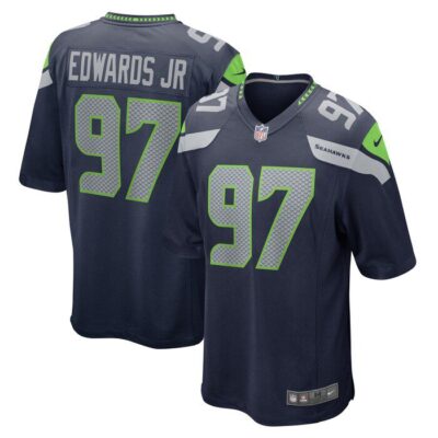 Mario Edwards Jr. Seattle Seahawks Game Jersey - College Navy