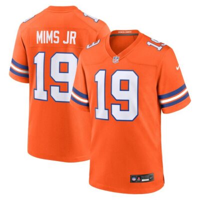 Marvin Mims Jr Denver Broncos Mile High Collection 1977 Throwback Player Game Jersey - Orange