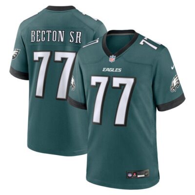 Mekhi Becton Sr.áPhiladelphia Eagles Game Jersey - Midnight Green