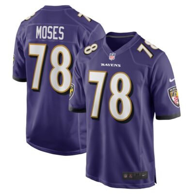 Morgan Moses Baltimore Ravens Game Player Jersey - Purple