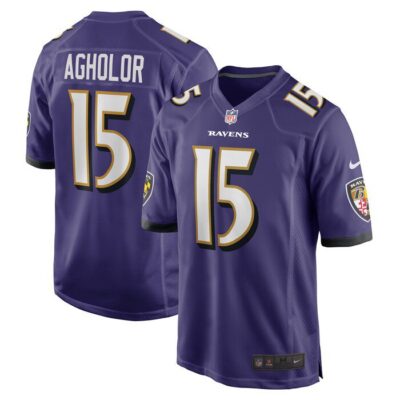 Nelson Agholor Baltimore Ravens Game Jersey - Purple