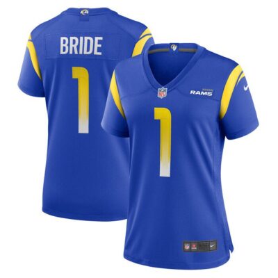 Number 1 Bride Los Angeles Rams Women Game Jersey - Royal