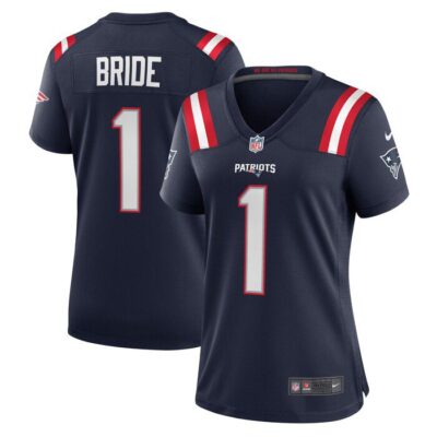 Number 1 Bride New England Patriots Women Game Jersey - Navy