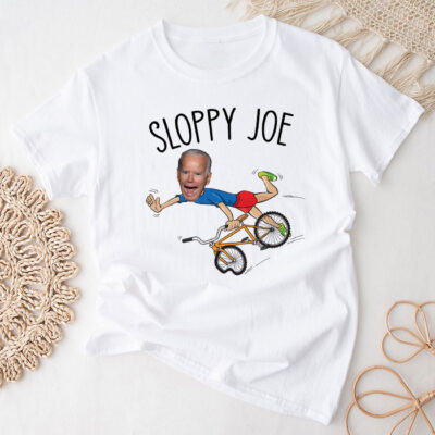 Sloppy Joe Tee Running The Country Is Like Riding A Bike Unisex T-Shirt Cotton Tee THM1225