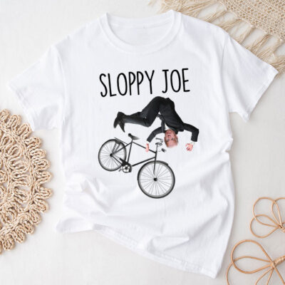 Sloppy Joe Tee Running The Country Is Like Riding A Bike Unisex T-Shirt Cotton Tee THM1227