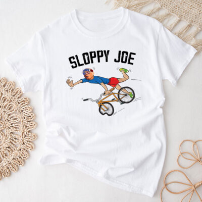 Sloppy Joe Tee Running The Country Is Like Riding A Bike Unisex T-Shirt Cotton Tee THM1228