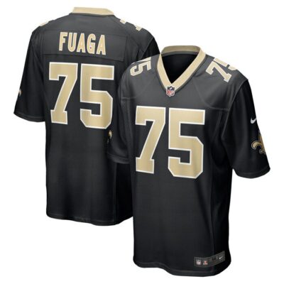 Taliese Fuaga New Orleans Saints 2024 NFL Draft First Round Pick Player Game Jersey - Black