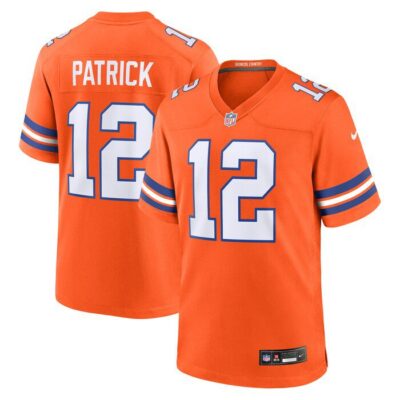 Tim Patrick Denver Broncos Mile High Collection 1977 Throwback Player Game Jersey - Orange