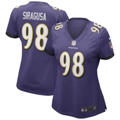 Tony Siragusa Baltimore Ravens Women Game Retired Player Jersey - Purple