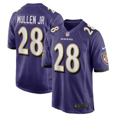 Trayvon Mullen Jr. Baltimore Ravens Team Game Jersey - Purple