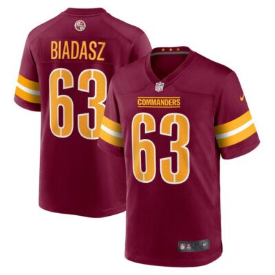 Tyler Biadasz Washington Commanders Game Jersey - Burgundy