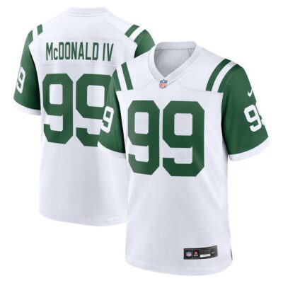 Will McDonald IV New York Jets Classic Alternate Game Jersey - White